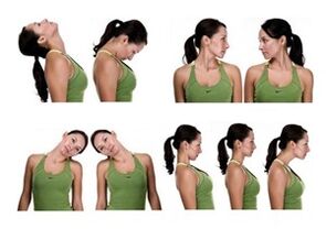 Une série d'exercices thérapeutiques pour l'ostéochondrose cervicale.